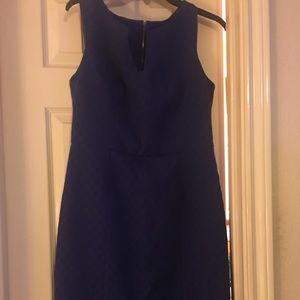 A pretty blue v- neck  dress